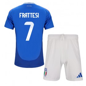 Italien Davide Frattesi #7 Heimtrikot EM 2024 Kurzarm (+ kurze hosen)